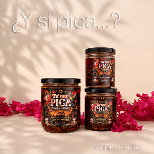 TA' QUE PICA Salsa Macha | Authentic Mexican Chili Oil | 9 oz (255 g)